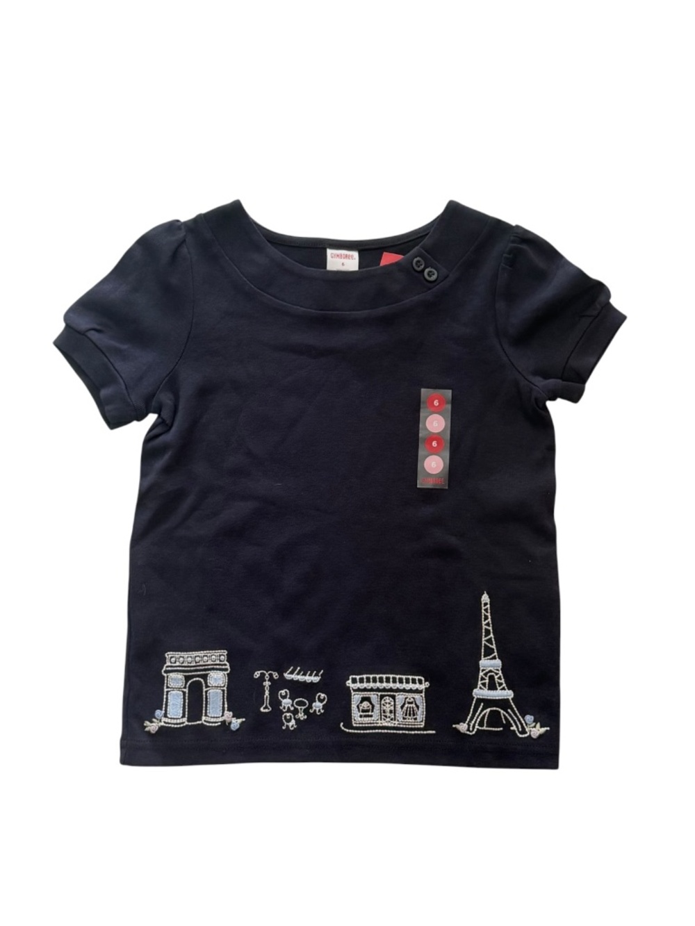 NWT Gymboree Paris Short Sleeve Tee Girls 6
